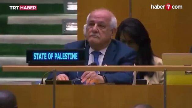 BM Genel Kurulu’nda tarihi Filistin adımı! BM Genel Kurulu’nda tarihi Filistin adımı!