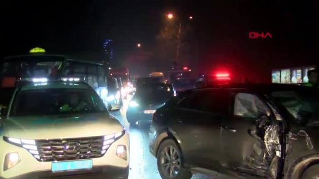 Sarıyer’de zincirleme trafik kazası: 3 yaralı
