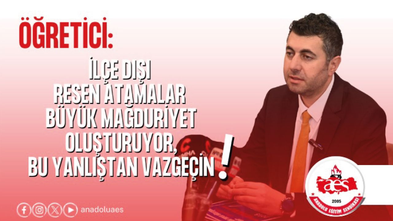 İlçe Dışı Resen Atamalar Büyük Mağduriyet Oluşturuyor,Bu Yanlıştan Vazgeçin! İlçe Dışı Resen Atamalar Büyük Mağduriyet Oluşturuyor,Bu Yanlıştan Vazgeçin!