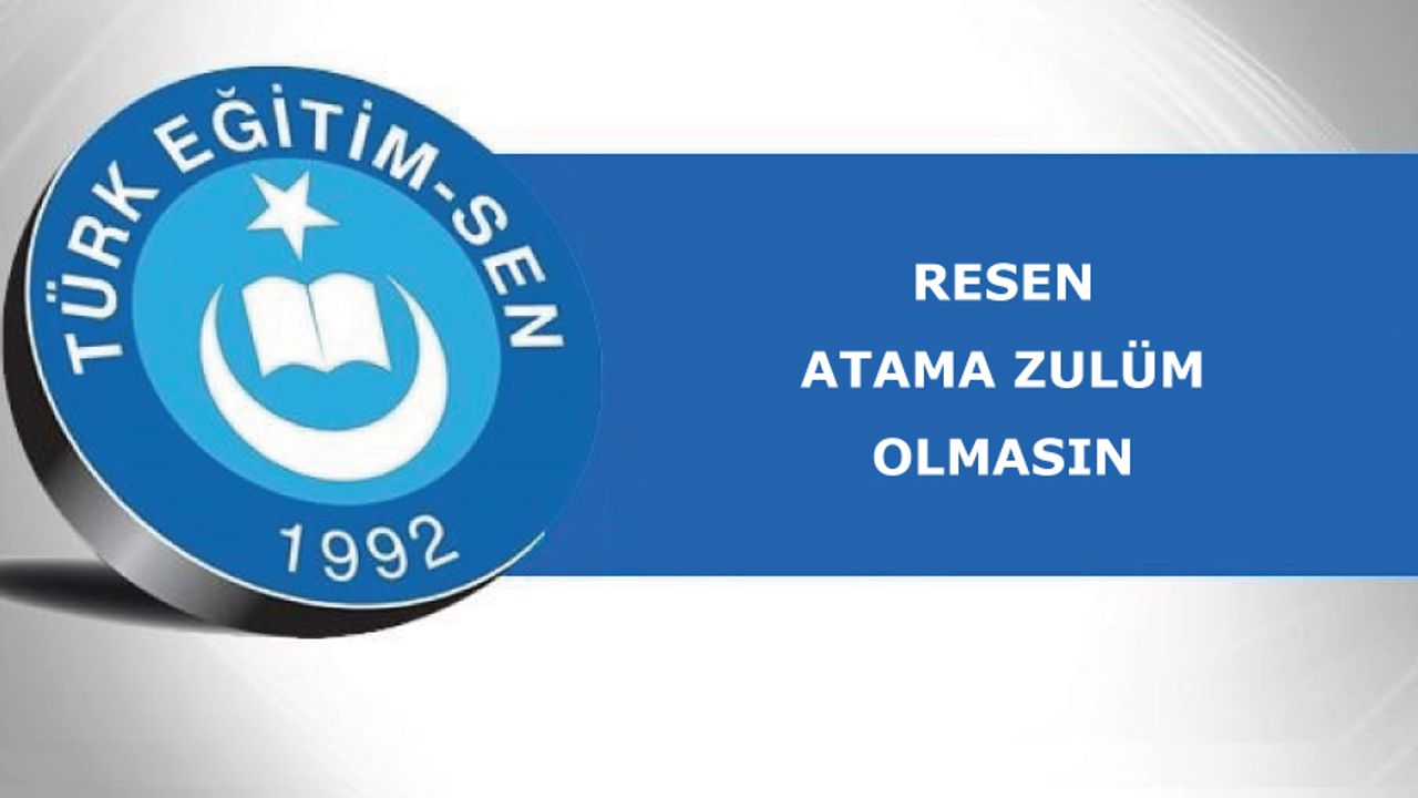 Resen Atama Zulüm Olmasın Resen Atama Zulüm Olmasın