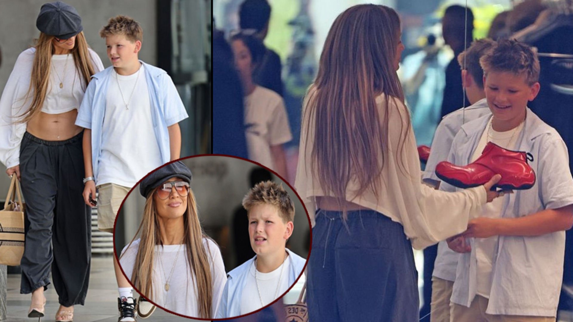 JLO, eski eşinin oğluyla alışverişte…