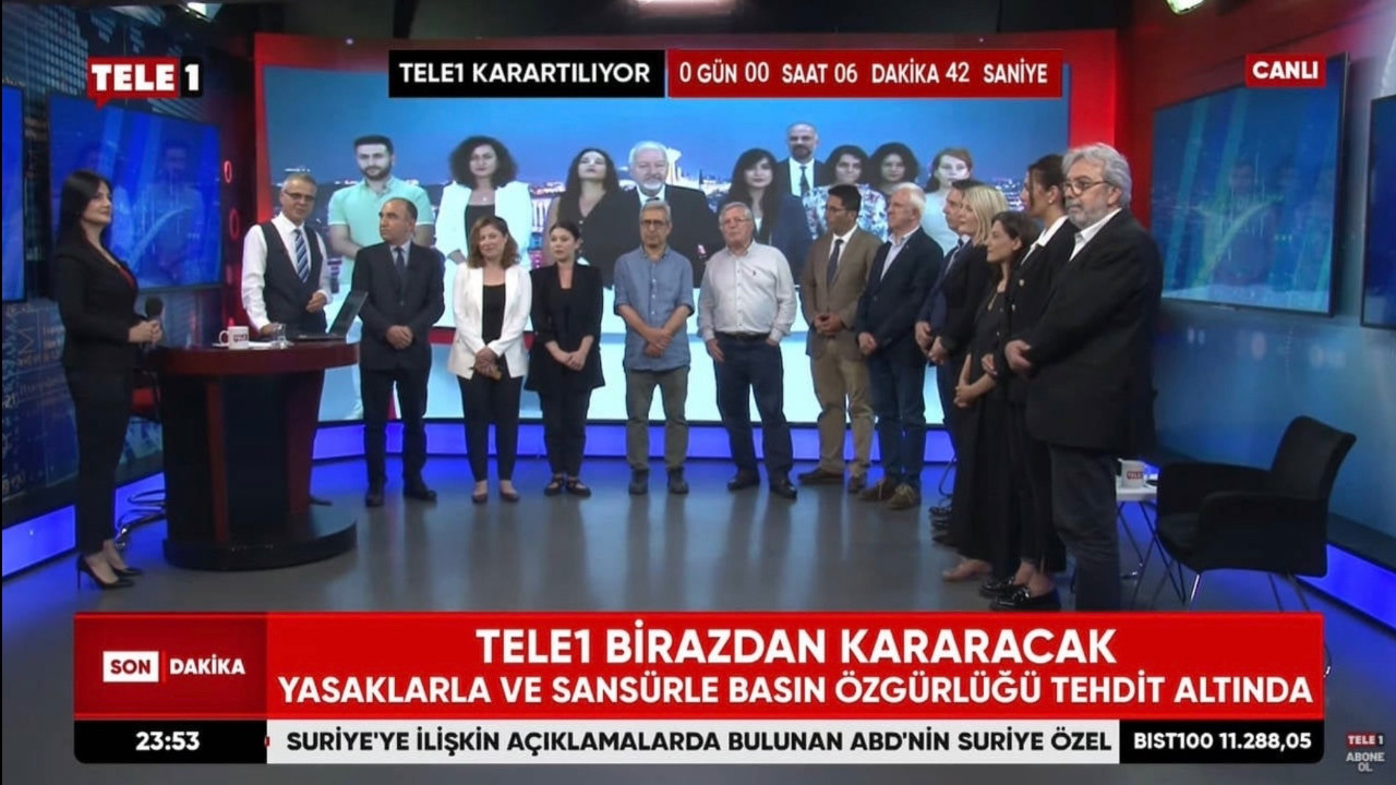 Tele 1 ekranı karartıldı: RTÜK Başkanı Şahin kapattığı Tele 1’i suçladı Tele 1 ekranı karartıldı: RTÜK Başkanı Şahin kapattığı Tele 1’i suçladı