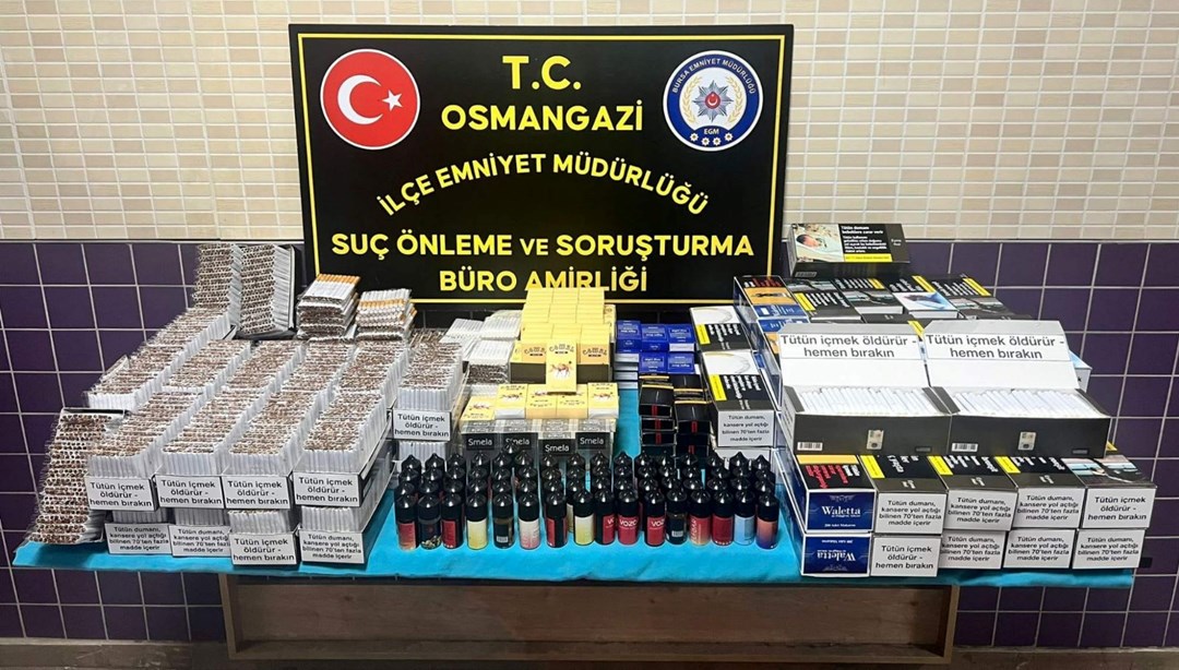 Bursa’da kaçak tütün operasyonu: Binlerce makaron ele geçirildi Bursa’da kaçak tütün operasyonu: Binlerce makaron ele geçirildi