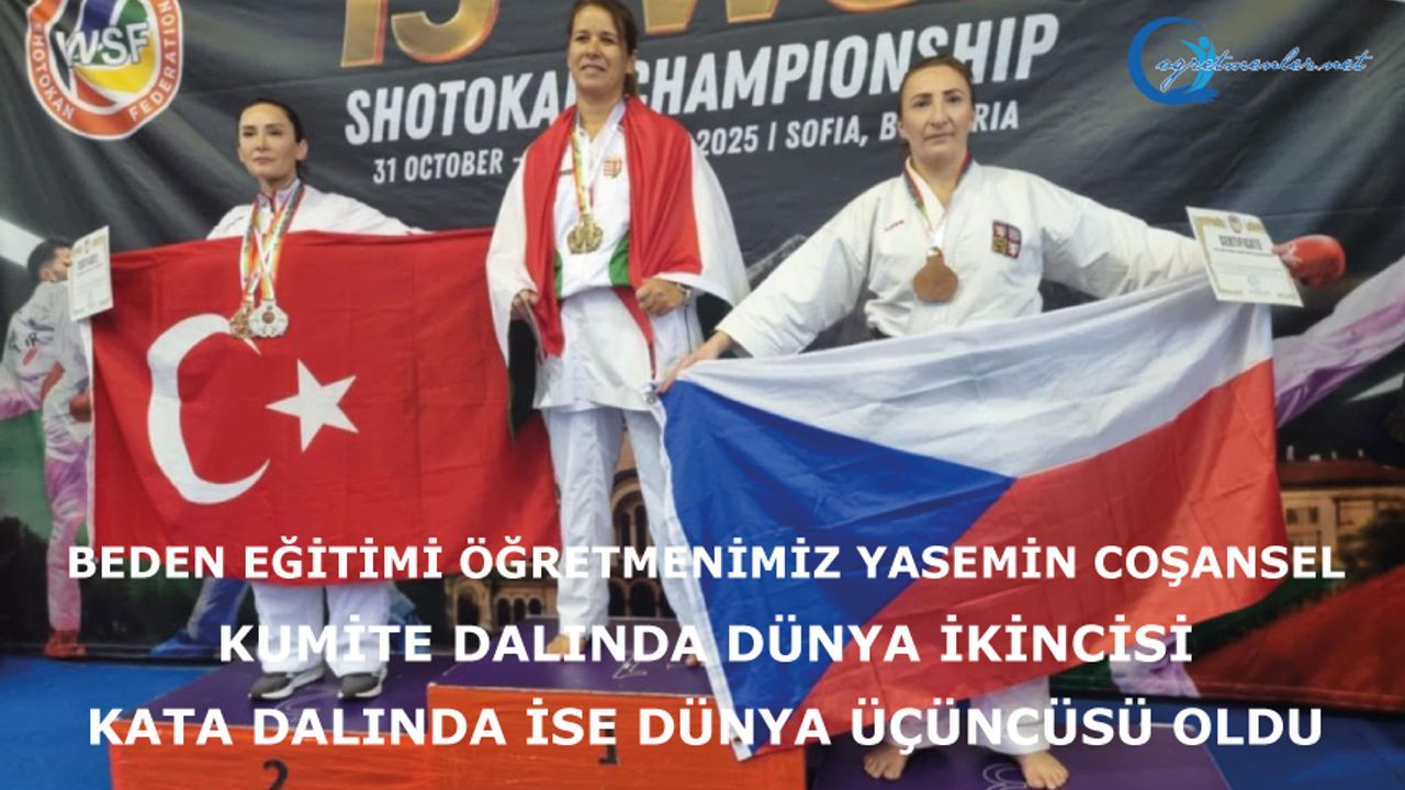 Beden Eğitimi Öğretmenimiz Yasemin COŞANSEL’den büyük başarı